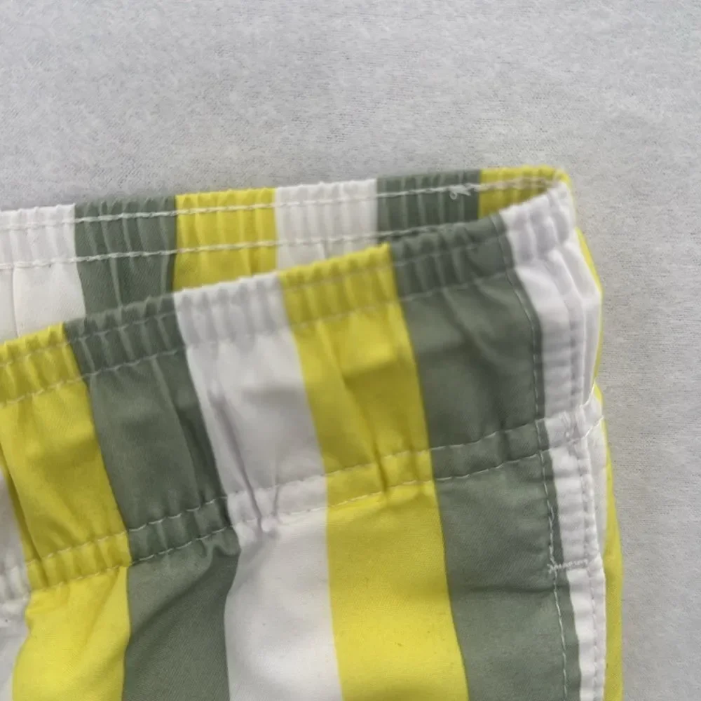 3For$20 GoodFellow Yellow/White/Green stripes Swim Trunks size large